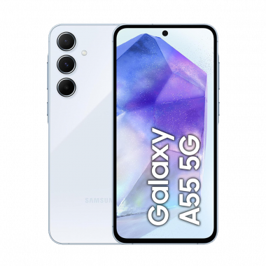 Samsung Galaxy A55 5G Smartphone (Dual-SIMs, 8+256GB) - Awesome Iceblue