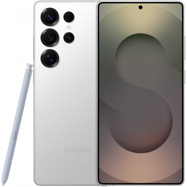 Samsung Galaxy S25 Ultra 5G Smartphone (Dual-SIMs, 12GB+256GB) - Titanium Whitesilver