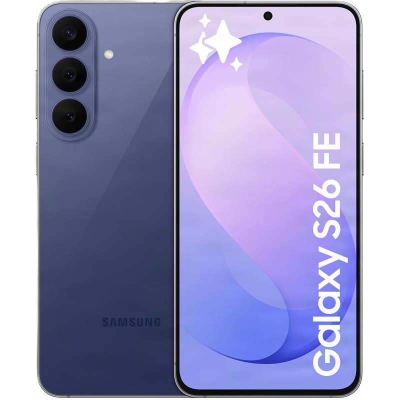 Samsung Galaxy S26 FE 5G Smartphone (Dual-SIMs, 8GB+256GB) - Blueberry