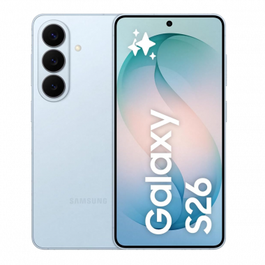 Samsung Galaxy S26 5G Smartphone (Dual-SIMs, 12GB+256GB) - Sky Blue