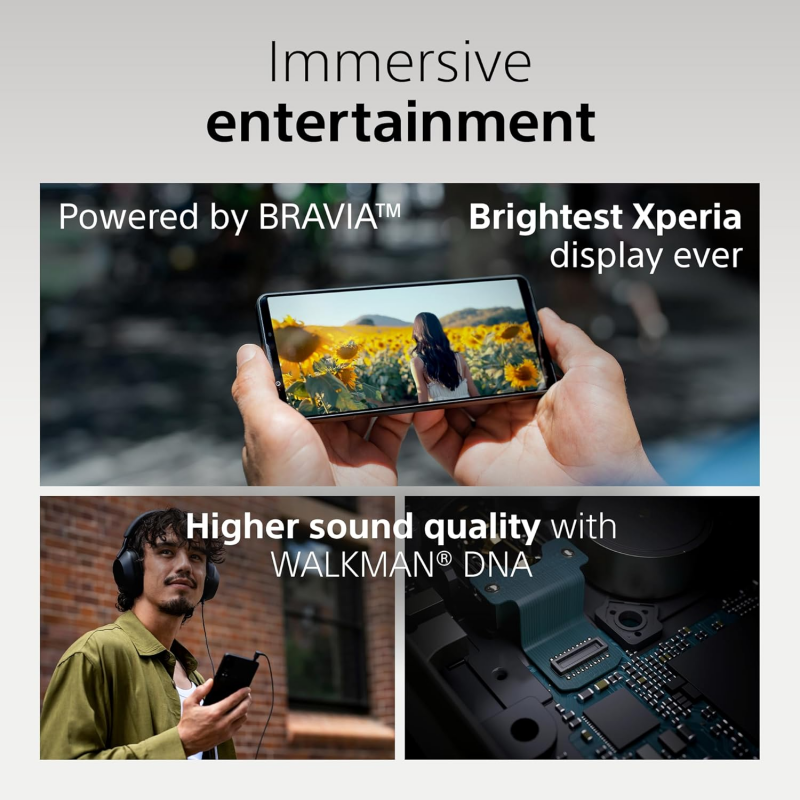 Sony Xperia 1 VII 5G Smartphone (Dual-SIMS, 12+256GB) - Moss Green