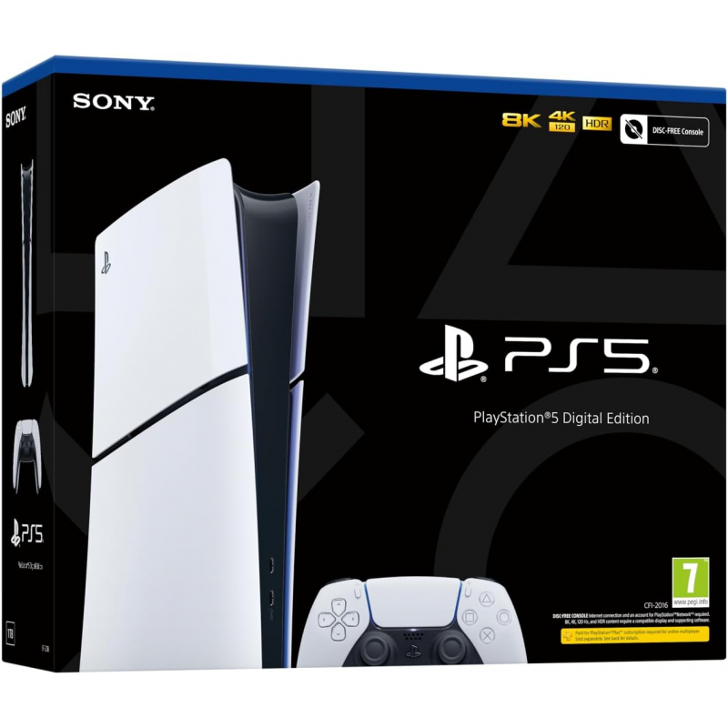 PlayStation 5 Digital Edition Console (Disc Free, Slim)