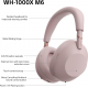 Sony WH-1000XM6 Wireless Noise Cancelling Headphones - Sand Pink