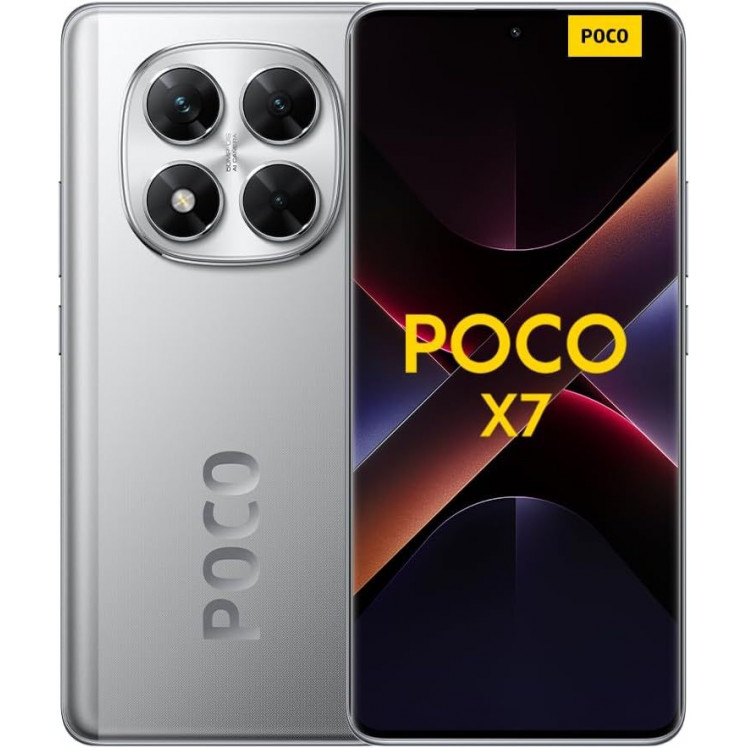 Xiaomi Poco X7 5G Smartphone (Dual-Sim, 12+512GB) - Silver
