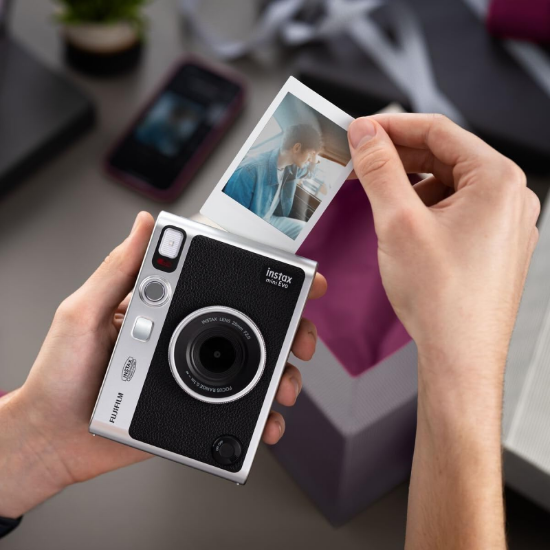 Fujifilm Instax mini EVO Instant Camera - Black