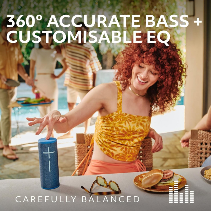 Logitech Ultimate Ears BOOM 4 Portable Waterproof Bluetooth Speaker - Raspberry