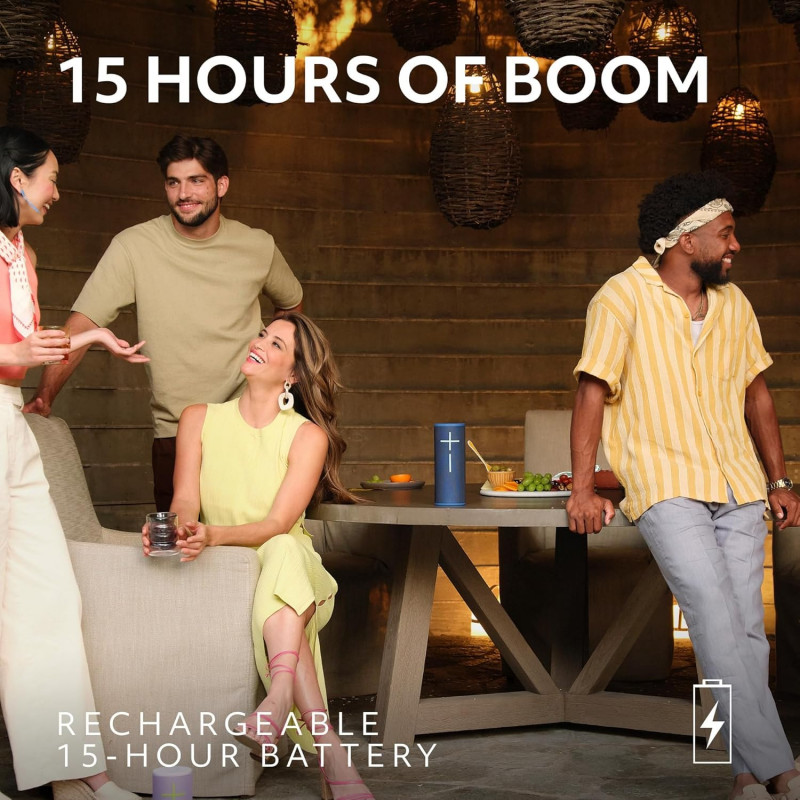 Logitech Ultimate Ears BOOM 4 Portable Waterproof Bluetooth Speaker - Raspberry