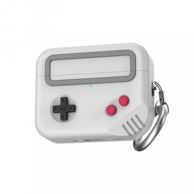 Silicone Game Console Design Case for Apple AirPods Pro 3rd Generation - Light Grey