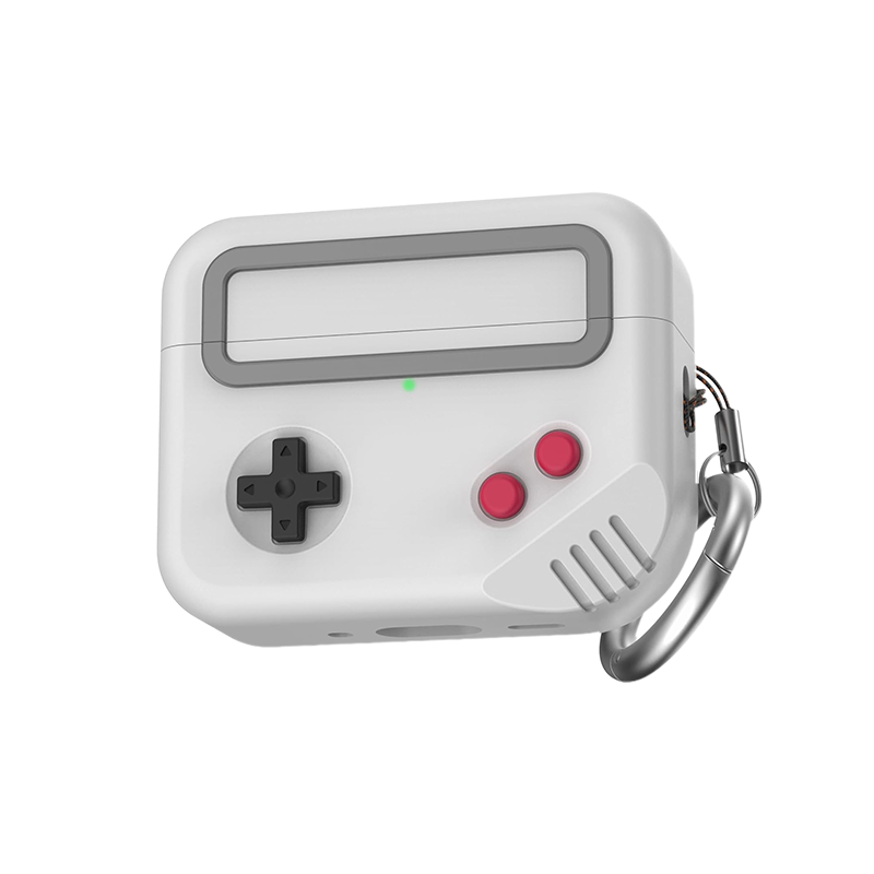 Silicone Game Console Design Case for Apple AirPods Pro 3rd Generation - Light Grey