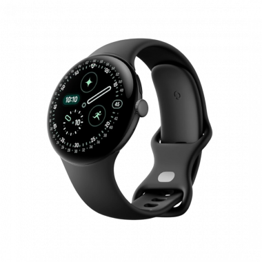 Google Pixel Watch 4 Wi-Fi (41mm) - Matte Black Aluminium Case with Obsidian Active Band