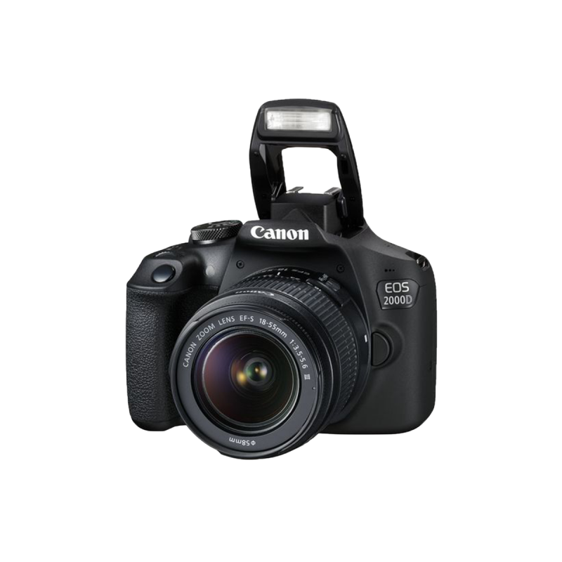 CANON EOS 2000D DSLR Camera with EF-S 18-55 mm f/3.5-5.6 III Lens